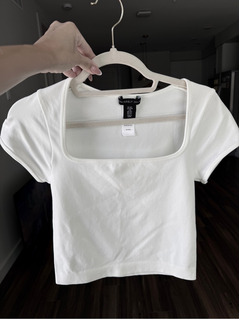 White Crop Top